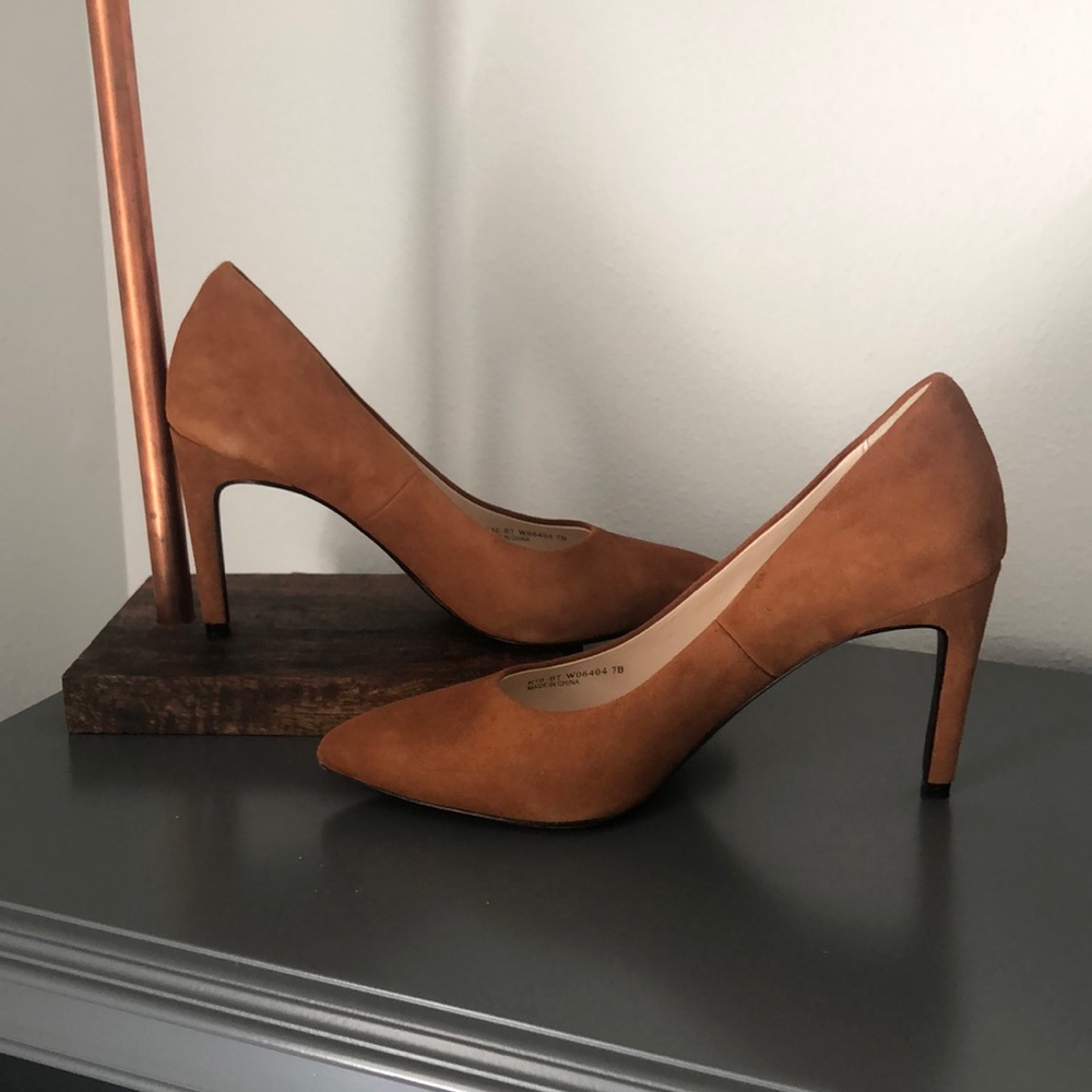 Suede Pumps- Cole Haan- Mustard In color- worn once